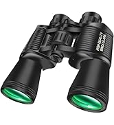 PISEZ 20X50 Binoculars for Adults High Powered with Low Light Vision,Large View Waterproof Binocu...