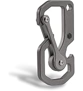 KeyUnity Titanium Carabiner Keychain Tool, 3 Functions in 1 Multitool for Everyday Carry (KU06)