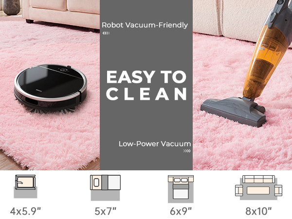 OPPODREAM Fluffy Area Rugs for Girls and Boys, Shaggy Rug for Bedroom, Fuzzy Carpet for Living Room