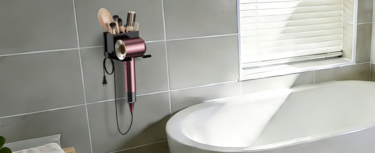 wall hair dryer holder