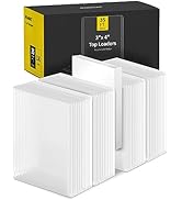 HYARUAT 100 Pack Clear Top Loaders (35pt) and 100 Pack Penny Sleeves Combo for Maximum Card Prote...
