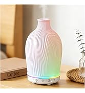 Peuesty Essential Oil Diffuser 150ml,Resin Diffuser Ultrasonic Aromatherapy Humidifier with 1/2/4...