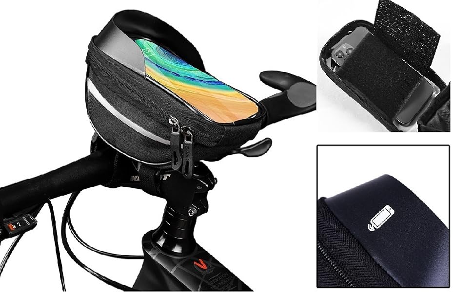 Hard Shell Bike Phone Pouch