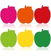 JarThenaAMCS 24 Pack Back to School Sticky Notes 6 Colors 3 x 3 Inch Apples Memo Pads Colorful Se...