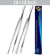 2 Pcs 18-Inch Kitchen Tweezers