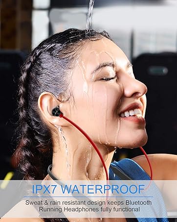 waterproof magnetic wired neckband around the neck
