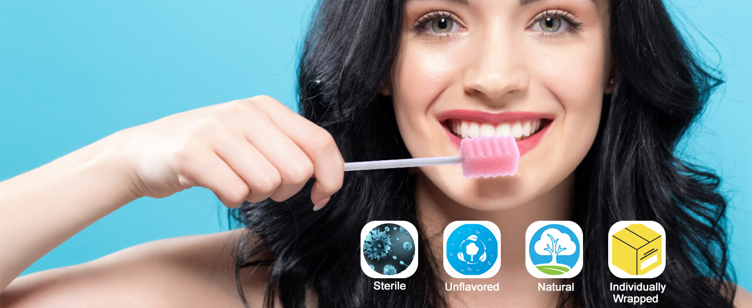 Disposable Mouth Swabs Sponge Oral Swabs Oral Care Swabs Disposable Mouth Swabs Unflavored
