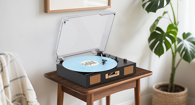 vinyl record turntable for vinyl records record player bluetooth