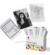 Phomemo Semitransparent Self-Adhesive Thermal Paper, Glossy Printable Sticker Paper Label for Pho...