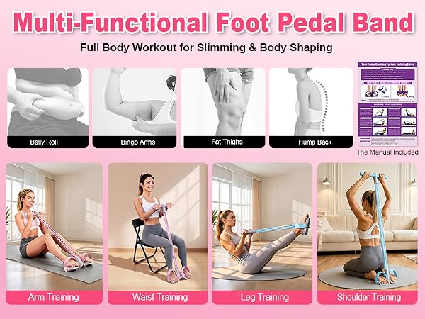 Upgraded Foot Pedal Resistance Band