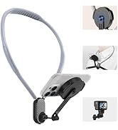 Magnetic Neck Mount for Phones & Action Camera, Hands-Free Neck Holder for POV/Vlog Video Recordi...
