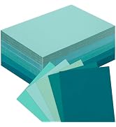 100 Sheets Colored Cardstock Blank Colorful Thick Paper 92LB/250gsm Cards Stock for Invitations, ...