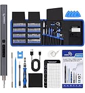 STREBITO Mini Electric Screwdriver, 144-Piece Electric Precision Screwdriver Set Small Power Scre...