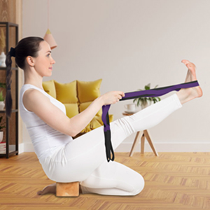 Amrules Yoga Stretching Strap Purple 300x300-3