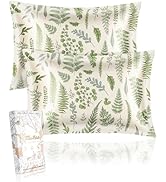Miss Adola 2 Pack Mulberry Silk Pillowcase - Standard Size 20x26 Inch Pillow Case with Hidden Zip...