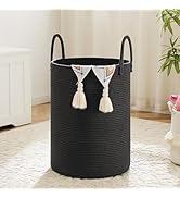 Artfeel Laundry Basket,Woven Cotton Rope Laundry Hamper,60L for Decorative Storage of Dirty Cloth...
