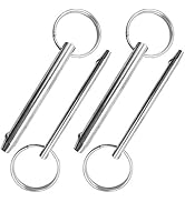 Afunta 4pcs Quick Release Pins Diameter 8mm and 6.3mm Total Length 76mm 316 Stainless Steel Bimin...