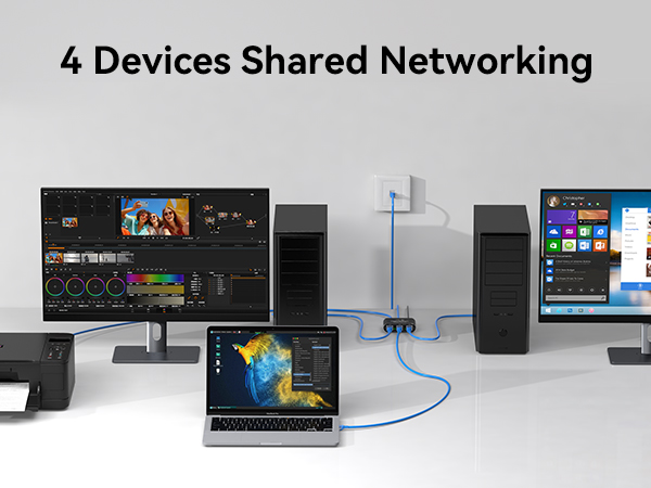 Ethernet Splitter 1 to 4