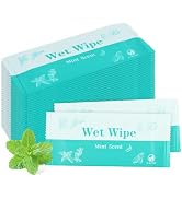 Hipruict Individual Hand Wipes, 100 Pcs Wet Wipes Individually Wrapped, Wet Napkins Travel Size f...