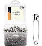 500 Pack Safety Pin,1.5Inch/38mm Safety Pins Bulk,Safety Pin Size 2,Small Safety Pins with a Conv...