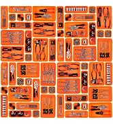 45 Pack Tool Box Organizer Tool Tray Dividers, Toolbox Drawer Organizers Storage Trays for Rollin...