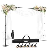 EMART Backdrop Stand,10x8.5ft(WxH) Adjustable Photo Background Stand with Upgrade Rod,Heavy Duty ...