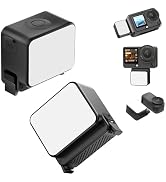 Vlogging Light for DJI Osmo Nano/Osmo Action 6, ULANZI LM24 Waterproof Magnetic Mini LED Action C...