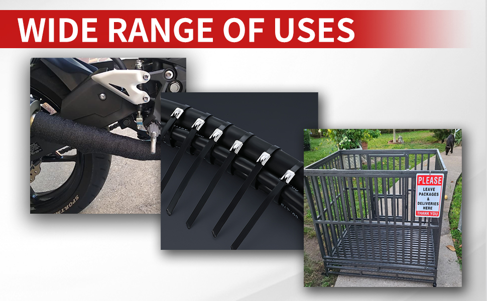 Stainless steel zip ties