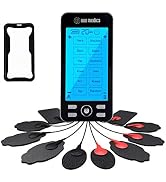 Tens Unit Machine Pulse Massager 24 Massage Modes Rechargeable Muscle Stimulator Device with 10 Pads
