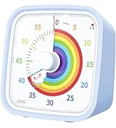Yunbaoit Visual Timer with Protective Case, Rainbow Disk 60 Minute Countdown Timer for Kids and A...