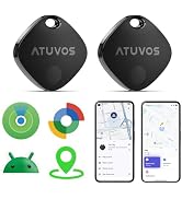 ATUVOS 2026 New Dual System Air Tracker Tags-2 Pack, Compatible with Apple Find My (iOS) & Google...