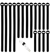 150PCS Reusable Cable Ties - 4+6+8+10inch Multi-Purpose Cable management Hook & Loop Cable Straps...