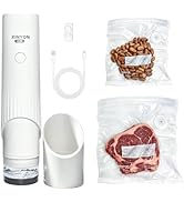 Xinyonxin Handheld Vacuum Sealer Machine with 30 Reusable Bags, Cordless Electric Food Preservati...