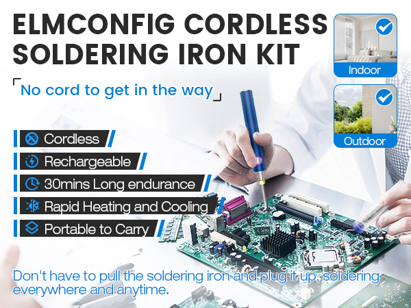 Cordless Soldering Iron Kit Wireless Electric Soldering Gun Pen soldering iron battery