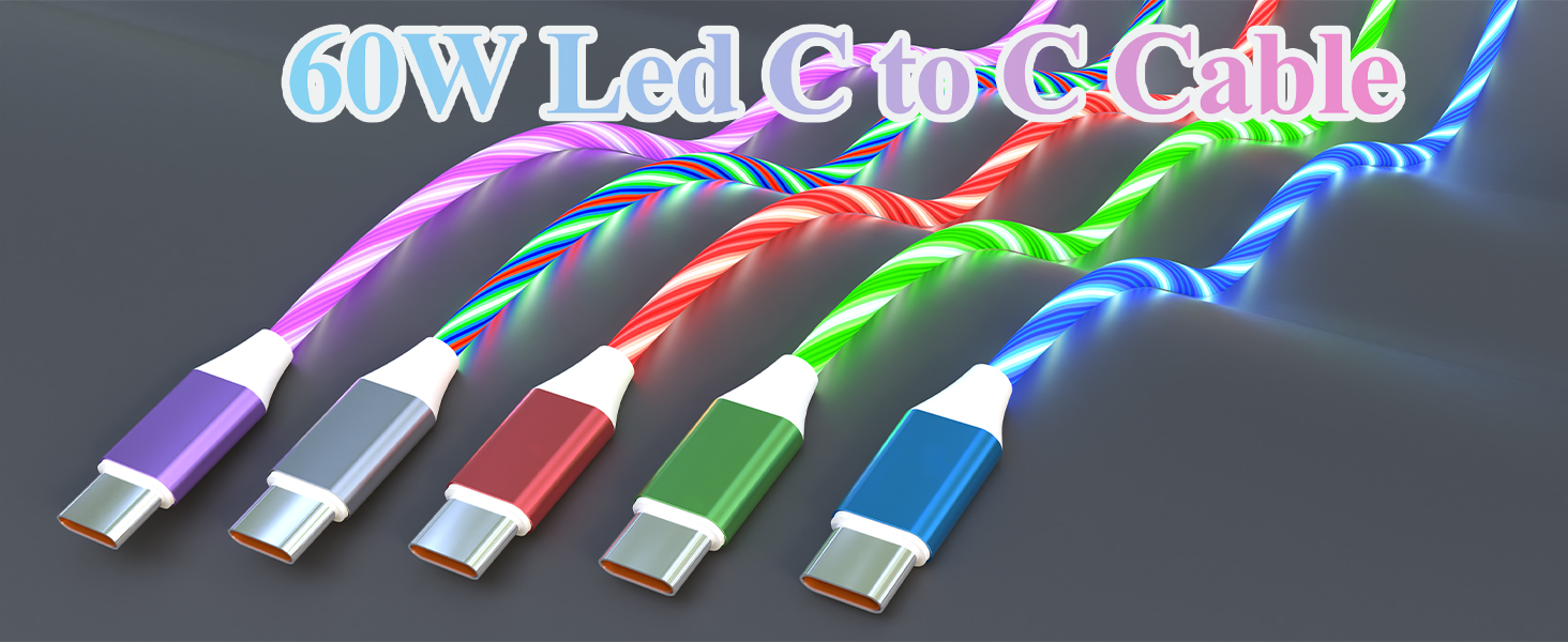Light Up USB C Charging Cable