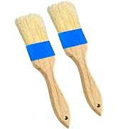Pastry Basting Brush - Food Grade, Non-Shedding Natural Bristle, Heat Resistant Wooden Handle, Du...