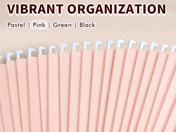 pink hanging file folders