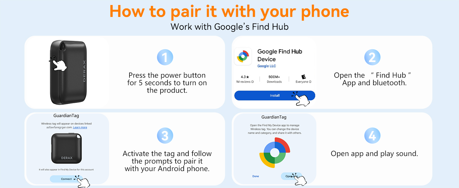 Work with Google's Find Hub