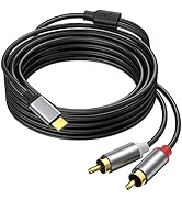 Ubramac USB Type C to 2 RCA Audio Cable, Type-C to RCA Cable 2RCA Jack USB-C Audio Line, RCA to S...
