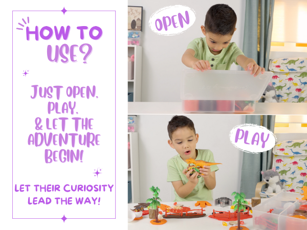 boy playing with sensationally ot sensory kit and describing how to use it