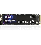 JOIOT 512GB SSD NVMe M.2 Internal Solid State Drive w/V-NAND Technology, Storage and Memory Expan...