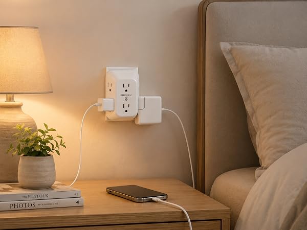 two prong outlet extender
