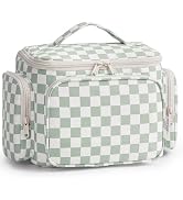 Narwey Hanging Travel Toiletry Bag for Women, Large Makeup Bag, Wide Open Cosmetic Bag, Multiple ...