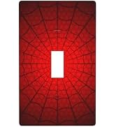 Spider Web Light Switch Cover Plates Decorative Single Toggle Wall Plate, 1 Gang Lightswitch Cover