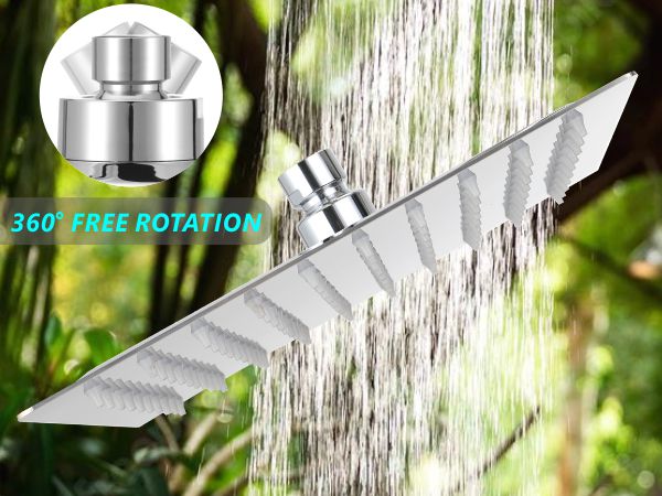 brushed nickel shower heads