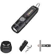 TUNENGE S15Pro Keychain Flashlight,750 High Lumen EDC Pocket Flashlight with Clip,USB C Rechargea...