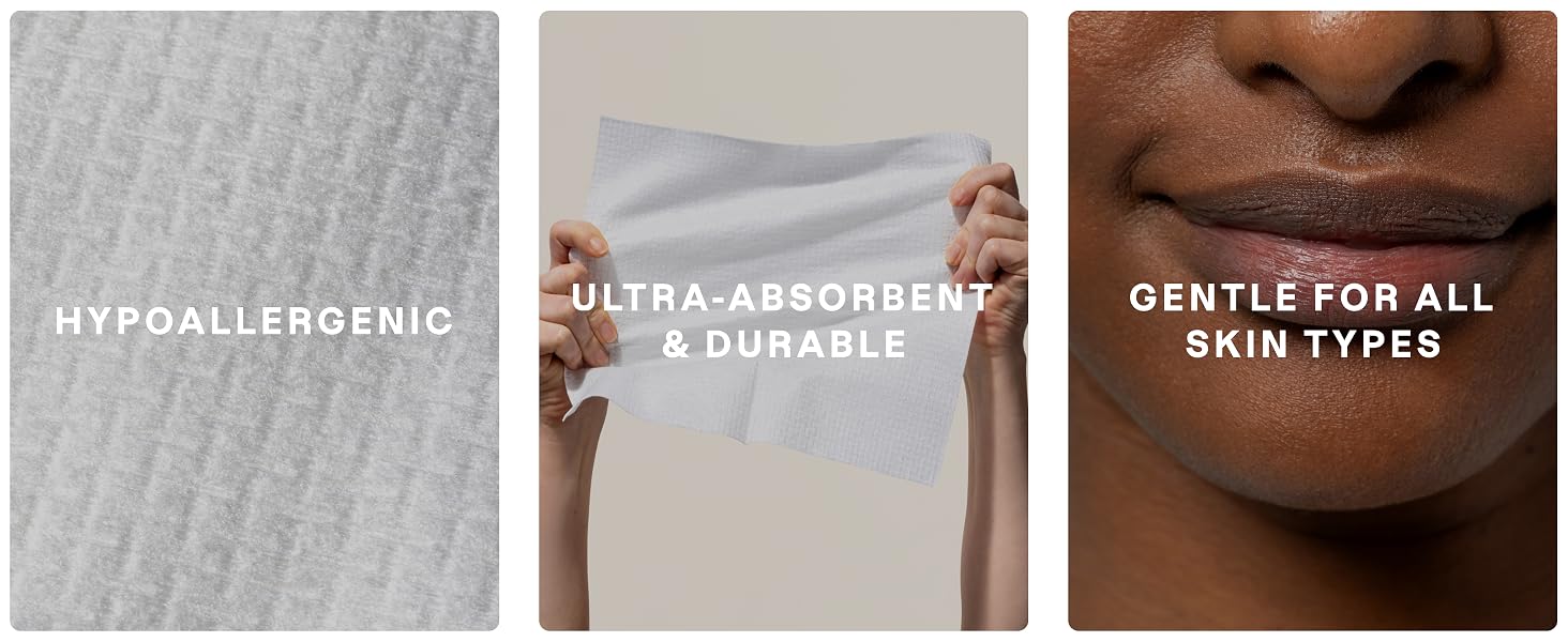 Hypoallergenic, Ultra Absorbent, Gentle for All Skin Types