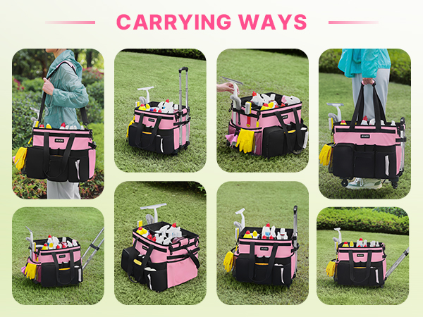 Rolling Cleaning Caddy Bag