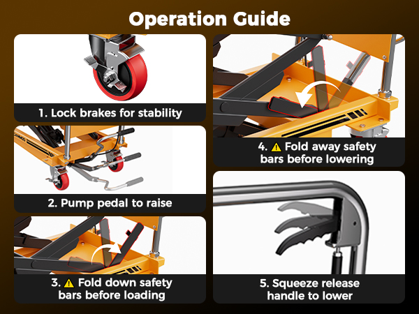hydraulic lift cart