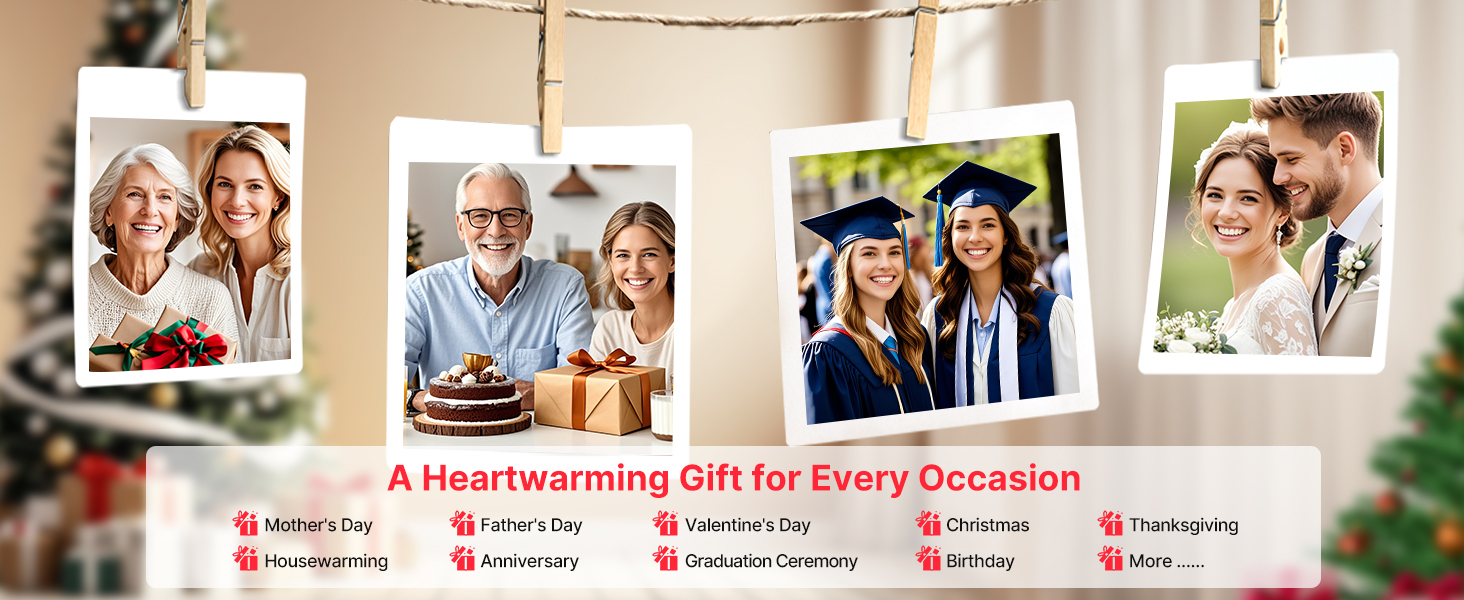 frameo digital picture photo video frame gift for mom grandma grandparent father mother birthday